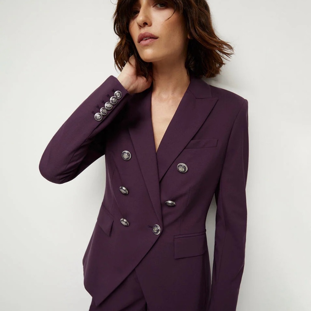 Veronica Beard Deep Purple Blazer Dickey
